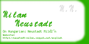 milan neustadt business card